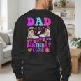 Let's Roll Dad Of The Birthday Girl Roller Skate Birthday Men's Sweatshirt Back Print