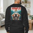 Light Golden Retriever Jowls Top Paws Cream Lab Dog Mom Dad Men's Sweatshirt Back Print