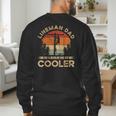 Lineman Dad Like A Regular Dad But Cooler Lineman Men's Sweatshirt Back Print