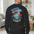 I Love My Dad Rawr Dinosaur Fathers Day Dino Toddler Boy Men's Sweatshirt Back Print