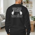 The Man Behind The Bump Baby Shower Shirts For Mom And Dad Men's Sweatshirt Back Print The Man Behind The Bump Baby Shower Shirts For Mom And Dad Men's Sweatshirt Back Print