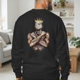I Am Man King Powerful Dad Afro Melanin Black History Men's Sweatshirt Back Print