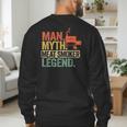 Man Myth Meat Smoker Legend Dad Grillfather BBQ Meat Smoking Men's Sweatshirt Back Print