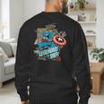 Marvel Captain America Legendary Dad Father's Day Men's Sweatshirt Back Print Marvel Captain America Legendary Dad Father's Day Men's Sweatshirt Back Print