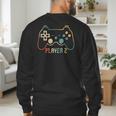 Matching Gamer Tee For Dad Mom & Kids Player 123 Men's Sweatshirt Back Print
