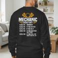 Mechanic Men Dad Hourly Rate Car Auto Garage Mechanic Men's Sweatshirt Back Print