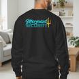 Mermaid Security Birthday Party Matching Dad Boys Men's Sweatshirt Back Print