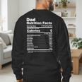 Miftees Fathers Day Tees Dad Nutrition Facts Men's Sweatshirt Back Print