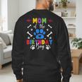 Mom And Dad Mom Of The Birthday Boy Dog Paw Family Matching Men's Sweatshirt Back Print