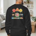 Mom And Dad Of The Birthday Girl Melon Family Matching Men's Sweatshirt Back Print