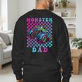Monster Truck Dad Family Matching Shirt Truck Lovers Men's Sweatshirt Back Print