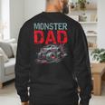 Monster Truck Dad Father's Day Men Men's Sweatshirt Back Print Monster Truck Dad Father's Day Men Men's Sweatshirt Back Print