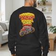 Monster Truck Dad Hot Red Graffiti Style Men's Sweatshirt Back Print Monster Truck Dad Hot Red Graffiti Style Men's Sweatshirt Back Print