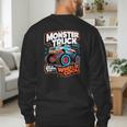 Monster Truck Dad Wheelie Cool Like Normal Dad Men's Sweatshirt Back Print