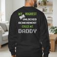 Nerdy Father Day Gamer Dad Daddy Men Love Video Gaming Men's Sweatshirt Back Print