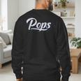 New Grandpa For Dad Called Pops Men's Sweatshirt Back Print