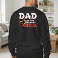 Ninja Birthday Party Dad Of The Birthday Ninja Small Men's Sweatshirt Back Print