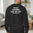 What Number Are We On Dance Dad Men's Sweatshirt Back Print