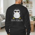 Penguin Papa Father's & Cute Dad Men's Sweatshirt Back Print