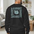 Peppa Pig Father's Day Expert Daddy Vintage Faded Box Logo Men's Sweatshirt Back Print