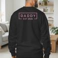 Pink Daddy Est 2026 Logo Father 2026 Loading New Dad 2026 Men's Sweatshirt Back Print