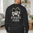 Pirate Papa Costume Jolly Roger Crossbones Pirate Dad Men's Sweatshirt Back Print Pirate Papa Costume Jolly Roger Crossbones Pirate Dad Men's Sweatshirt Back Print