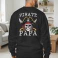 Pirate Papa Skull Family Matching Costume Dad Grandpa Men Men's Sweatshirt Back Print Pirate Papa Skull Family Matching Costume Dad Grandpa Men Men's Sweatshirt Back Print