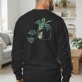 Plant Dad Plant Mom Grow Monstera Adansonii Urban Gardener Men's Sweatshirt Back Print Plant Dad Plant Mom Grow Monstera Adansonii Urban Gardener Men's Sweatshirt Back Print