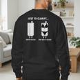 Plumber Hot Water Heater Plumbing Dad Joke Men's Sweatshirt Back Print