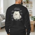 Pomeranian Anatomy Cute Pet Pom Mom Dog Dad For Men Women Girls Kids Men's Sweatshirt Back Print