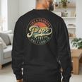 Pops Like a Grandpa Only Cooler Vintage Retro Pops Dad Men's Sweatshirt Back Print