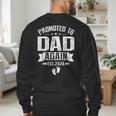 Promoted To Dad Again Est 2026 Pregnancy Announcement Men's Sweatshirt Back Print Promoted To Dad Again Est 2026 Pregnancy Announcement Men's Sweatshirt Back Print
