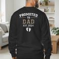 Promoted To Dad Est 2026 For Men Fathers Matching Men's Sweatshirt Back Print