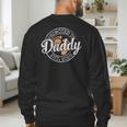 Promoted To Daddy Est 2026 Stamp First Time Dad To Be Men's Sweatshirt Back Print