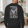 Proud Air Force Dad Shirt Military Family Fathers Day Men's Sweatshirt Back Print