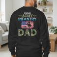 Proud Army Dad-Army Infantry Dad Camouflage Graphics Army Men's Sweatshirt Back Print
