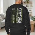 Proud Army Dad United States USA Flag For Father's Day Men's Sweatshirt Back Print