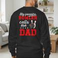 Proud Bowling Dad Of A Bowler Dad Bowling Father Men's Sweatshirt Back Print