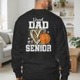 Proud Dad Of A 2026 Senior Basketball Graduation Leopard Men's Sweatshirt Back Print