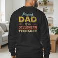 Proud Dad Of An Official Teenager 13th Birthday Son Daughter Men's Sweatshirt Back Print
