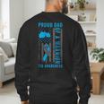 Proud Dad Of A T1D Warrior Type 1 Diabetes Awareness Men's Sweatshirt Back Print