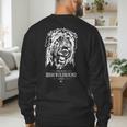 Proud Irish Wolfhound Dad Dog Dad Irish Wolfhound Dog Men's Sweatshirt Back Print