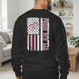 Proud New Dad New Girl Baby Fathers Day First Time Dad Men's Sweatshirt Back Print
