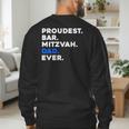 PROUDEST BAR MITZVAH DAD EVER Jewish BOY Celebration Men's Sweatshirt Back Print