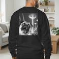 Pug Alien UFO Taking a Selfie Dog Mom Dad Men's Sweatshirt Back Print
