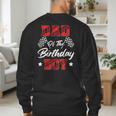 Race Car Dad Of The Birthday Boy Racing Family Pit Crew Men's Sweatshirt Back Print