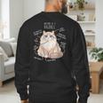 Ragdoll Cat Anatomy Cute Pet Mom Dad Cream Bicolor Men's Sweatshirt Back Print
