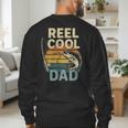 Reel Cool Dad Fathers Day Fishing Outdoors Men's Sweatshirt Back Print