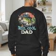 Reel Cool Dad Fishing Vintage Retro Father's Day Men's Sweatshirt Back Print