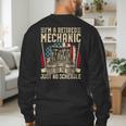 Retired Car Mechanic Tool Retirement Dad Grandpa Men Men's Sweatshirt Back Print